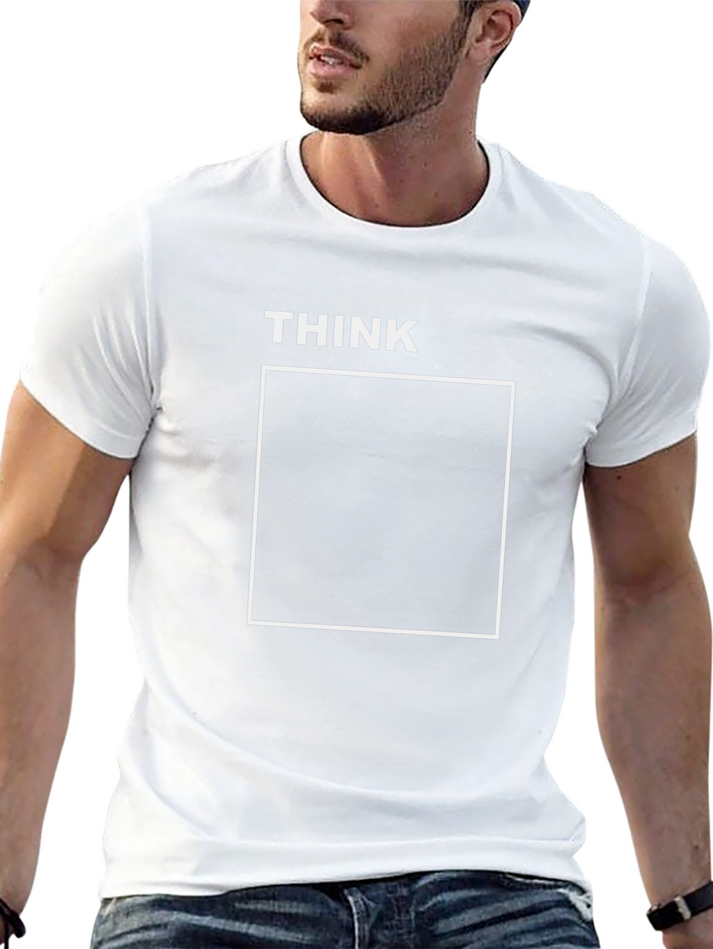 Think Outside the Box Black Graphic Tee