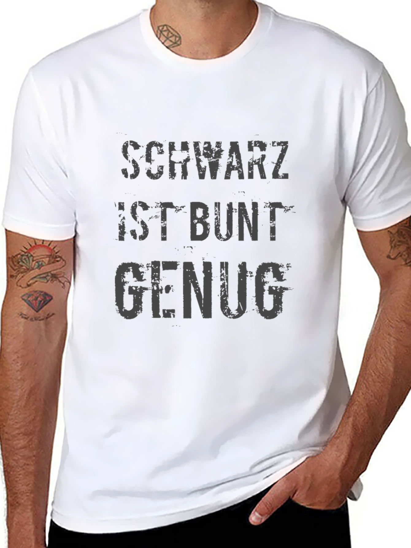Schwartz Ist Bunt Genug Graphic Tee