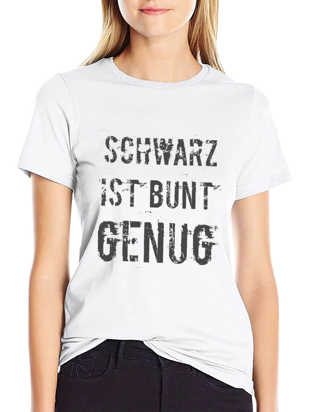 Schwartz Ist Bunt Genug Graphic Tee