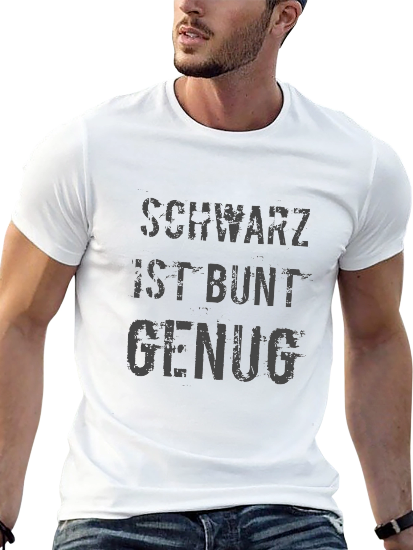 Schwartz Ist Bunt Genug Graphic Tee