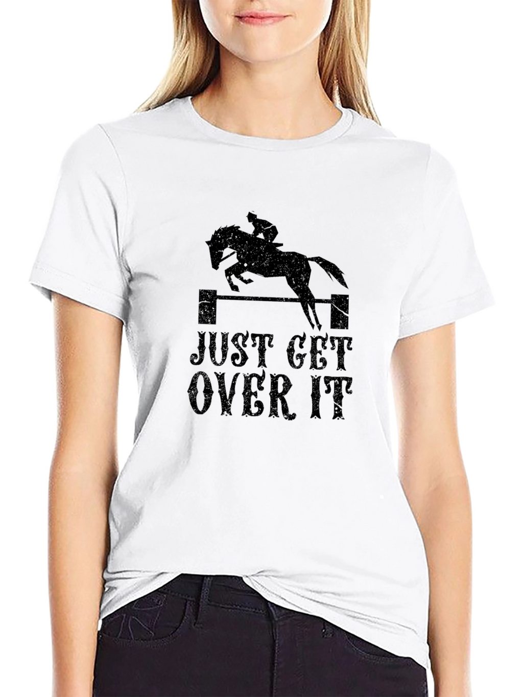 Just Get Over It Horse Jumping T-Shirt