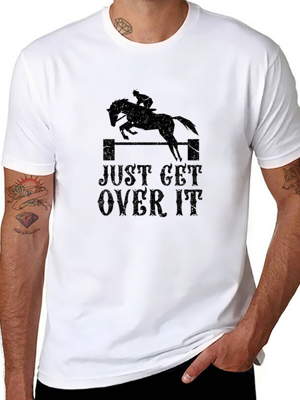 Just Get Over It Horse Jumping T-Shirt