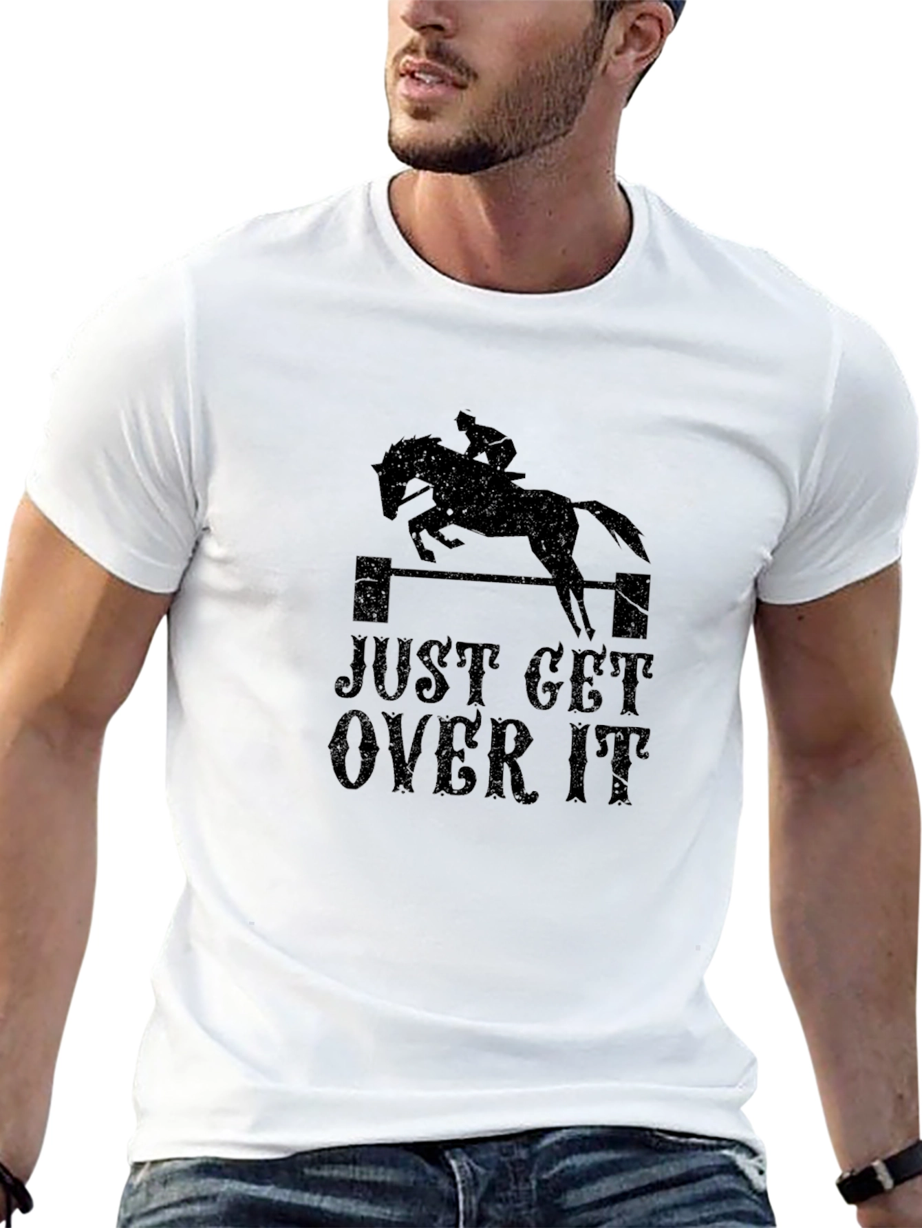 Just Get Over It Horse Jumping T-Shirt