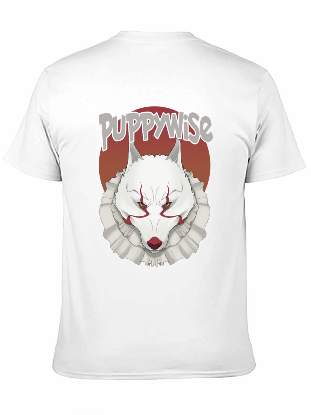 Puppywise T-Shirt: Horror Wolf Clown Tee