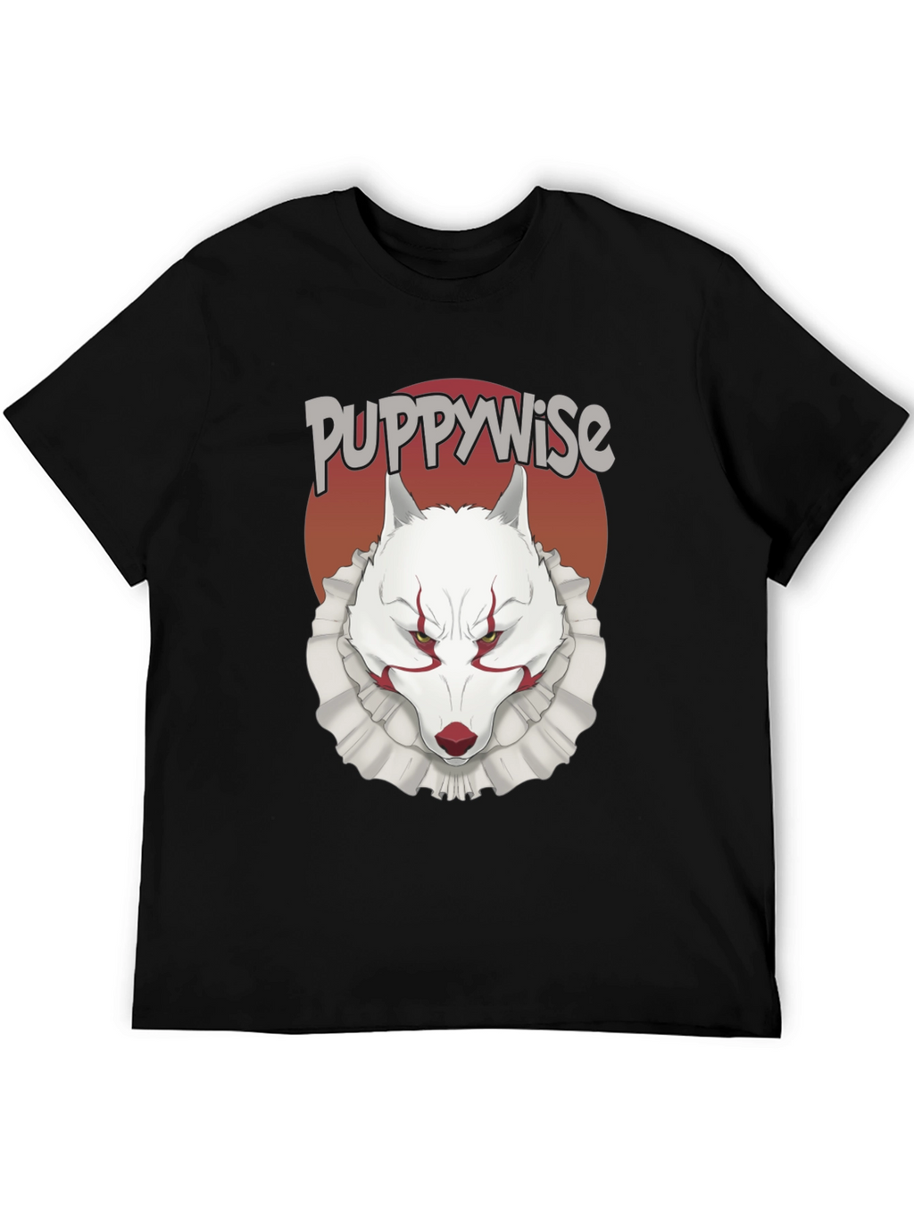 Puppywise T-Shirt: Horror Wolf Clown Tee