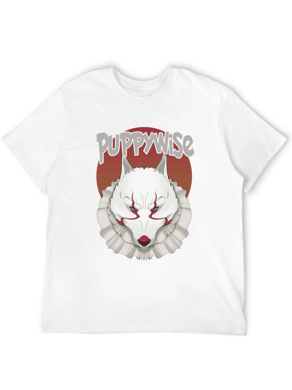 Puppywise T-Shirt: Horror Wolf Clown Tee