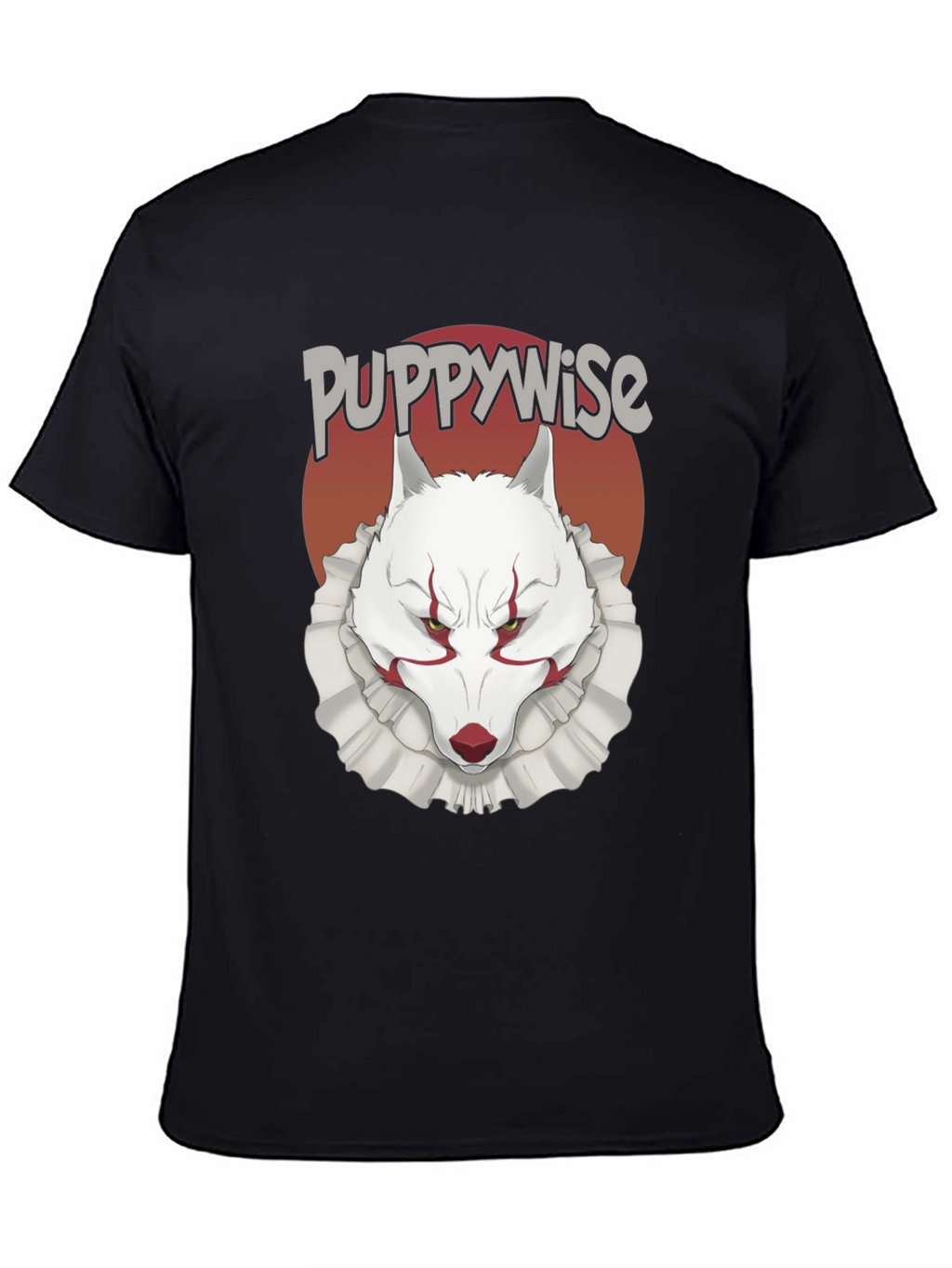Puppywise T-Shirt: Horror Wolf Clown Tee