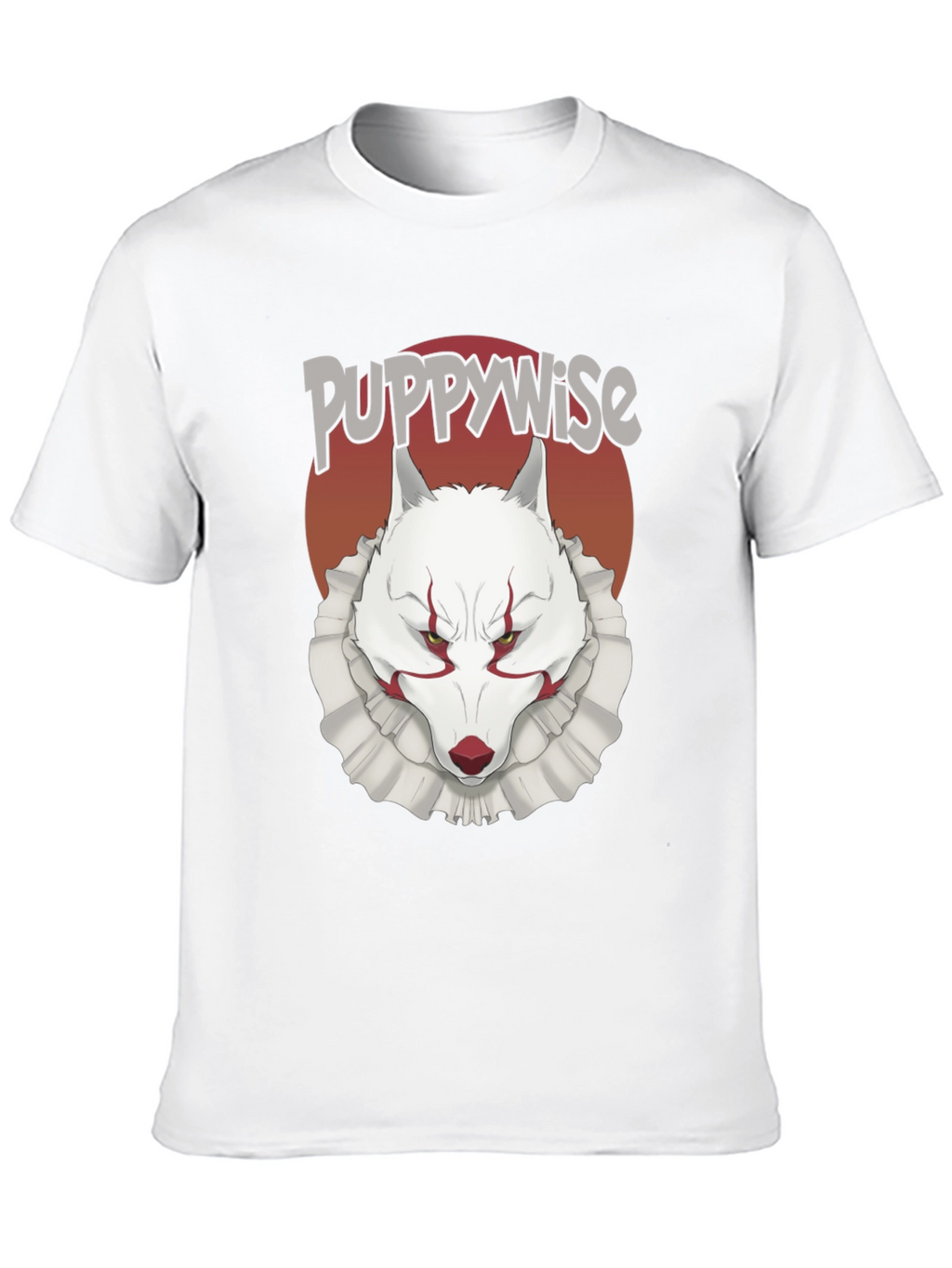 Puppywise T-Shirt: Horror Wolf Clown Tee
