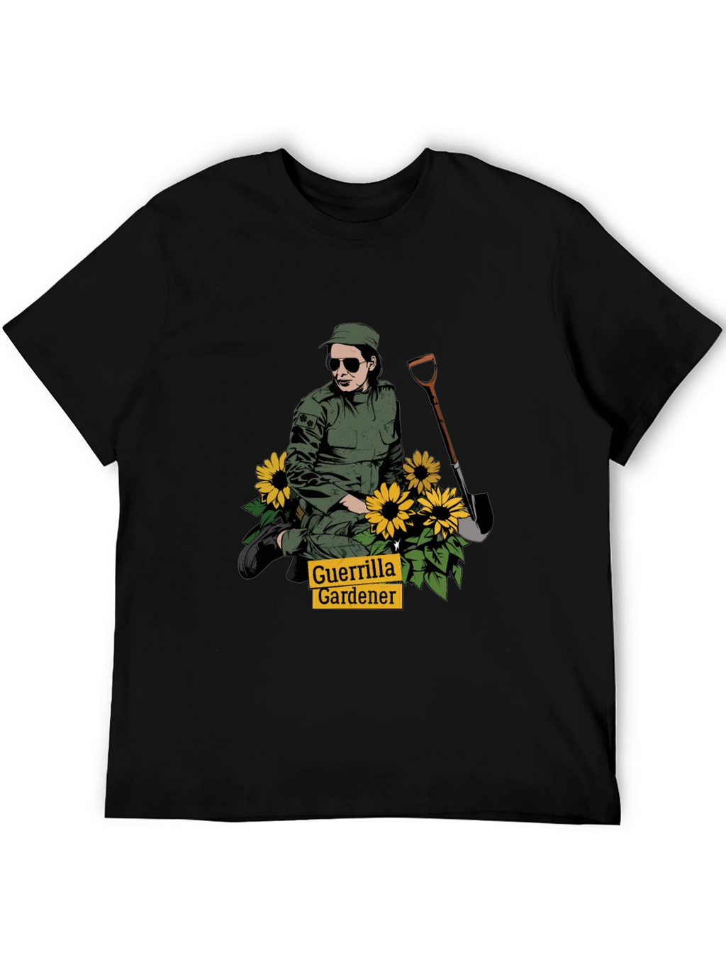 Guerrilla Gardener T-Shirt - Black Graphic Tee