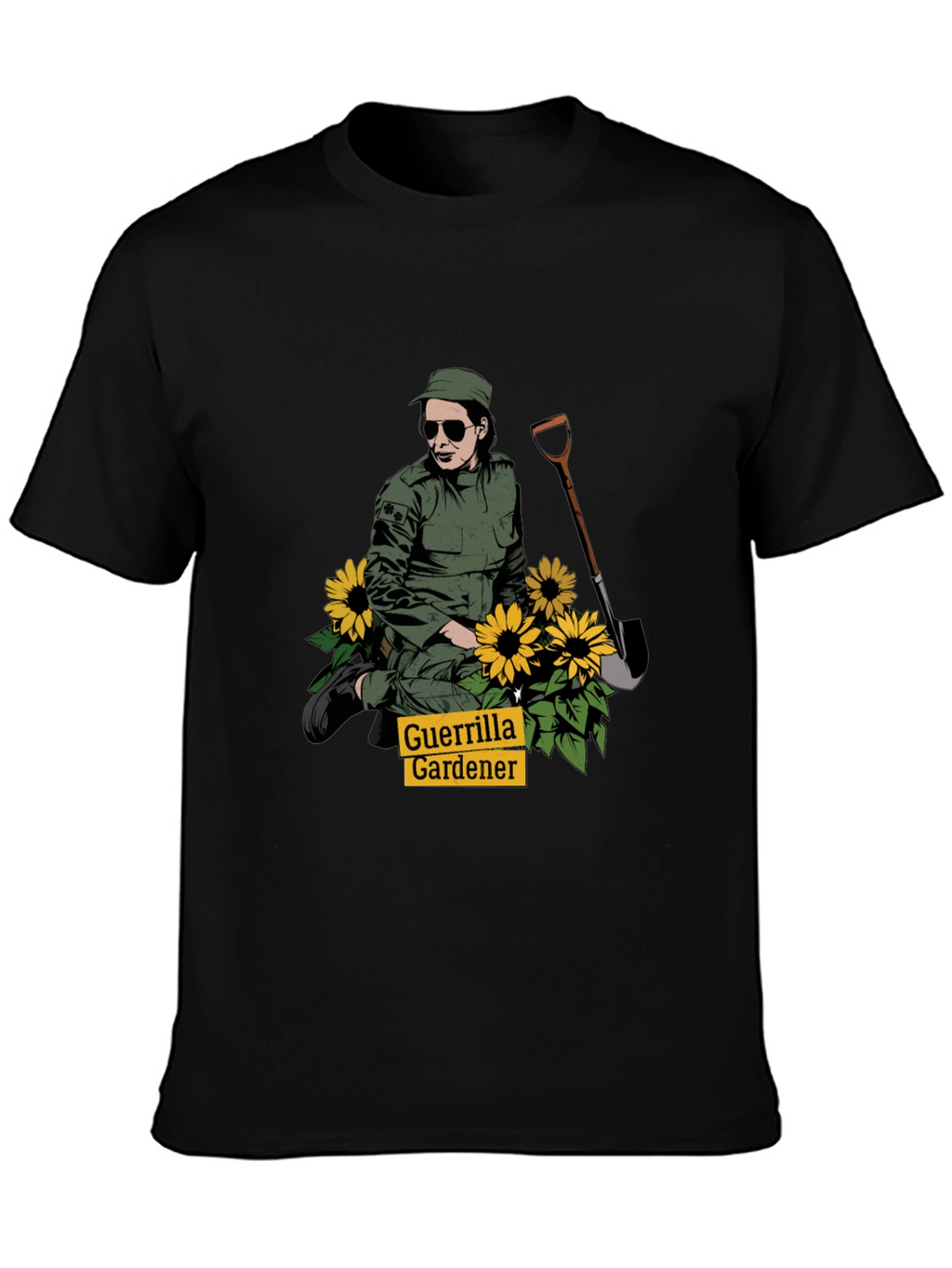 Guerrilla Gardener T-Shirt - Black Graphic Tee