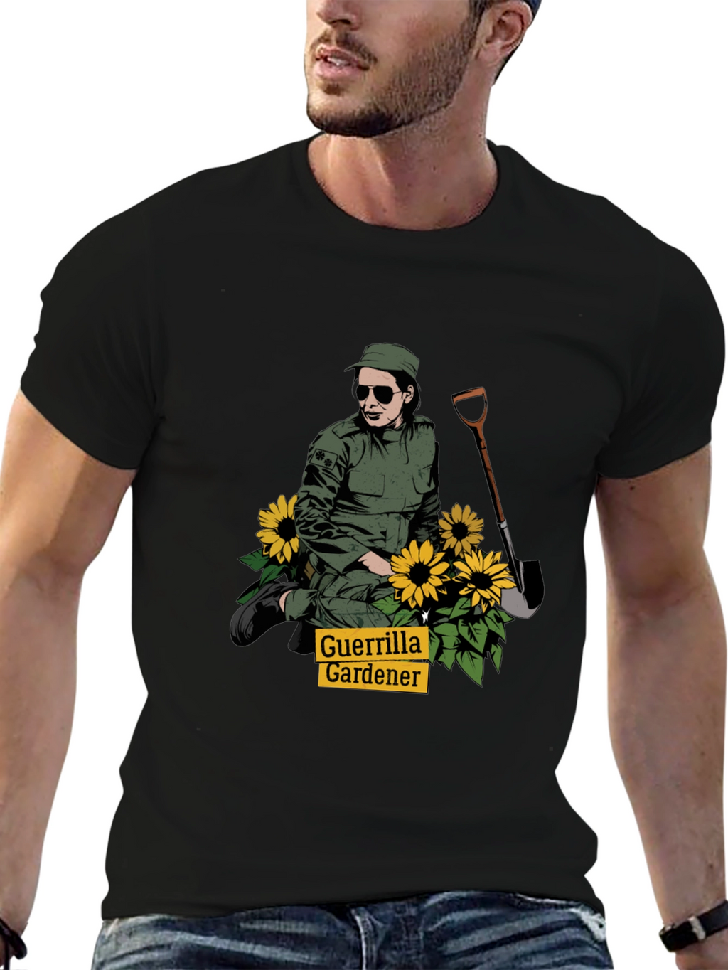 Guerrilla Gardener T-Shirt - Black Graphic Tee