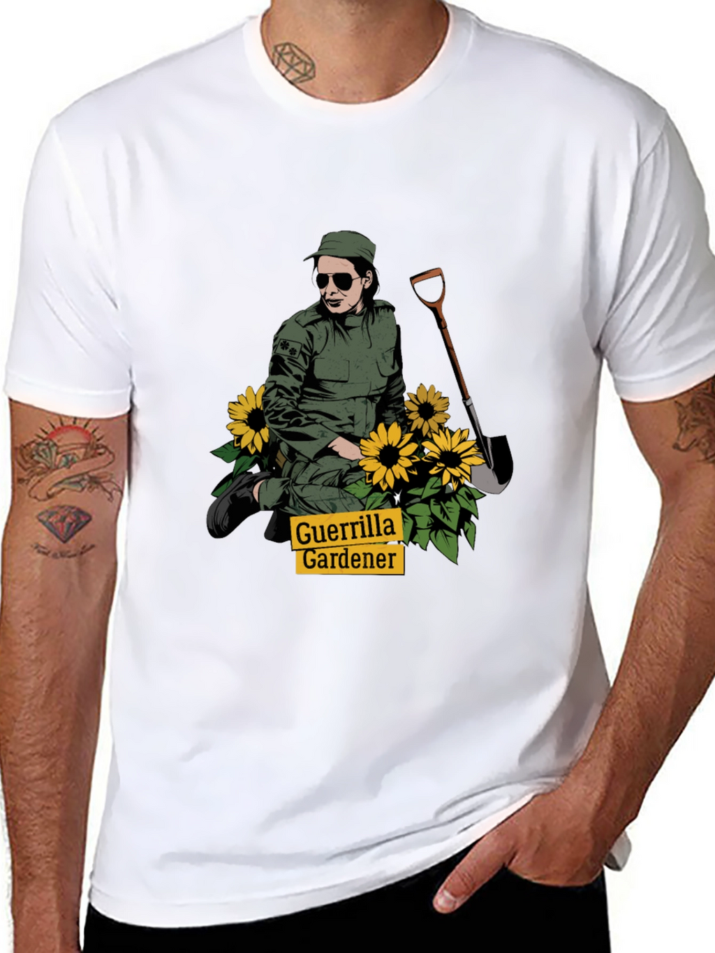 Guerrilla Gardener T-Shirt - Black Graphic Tee