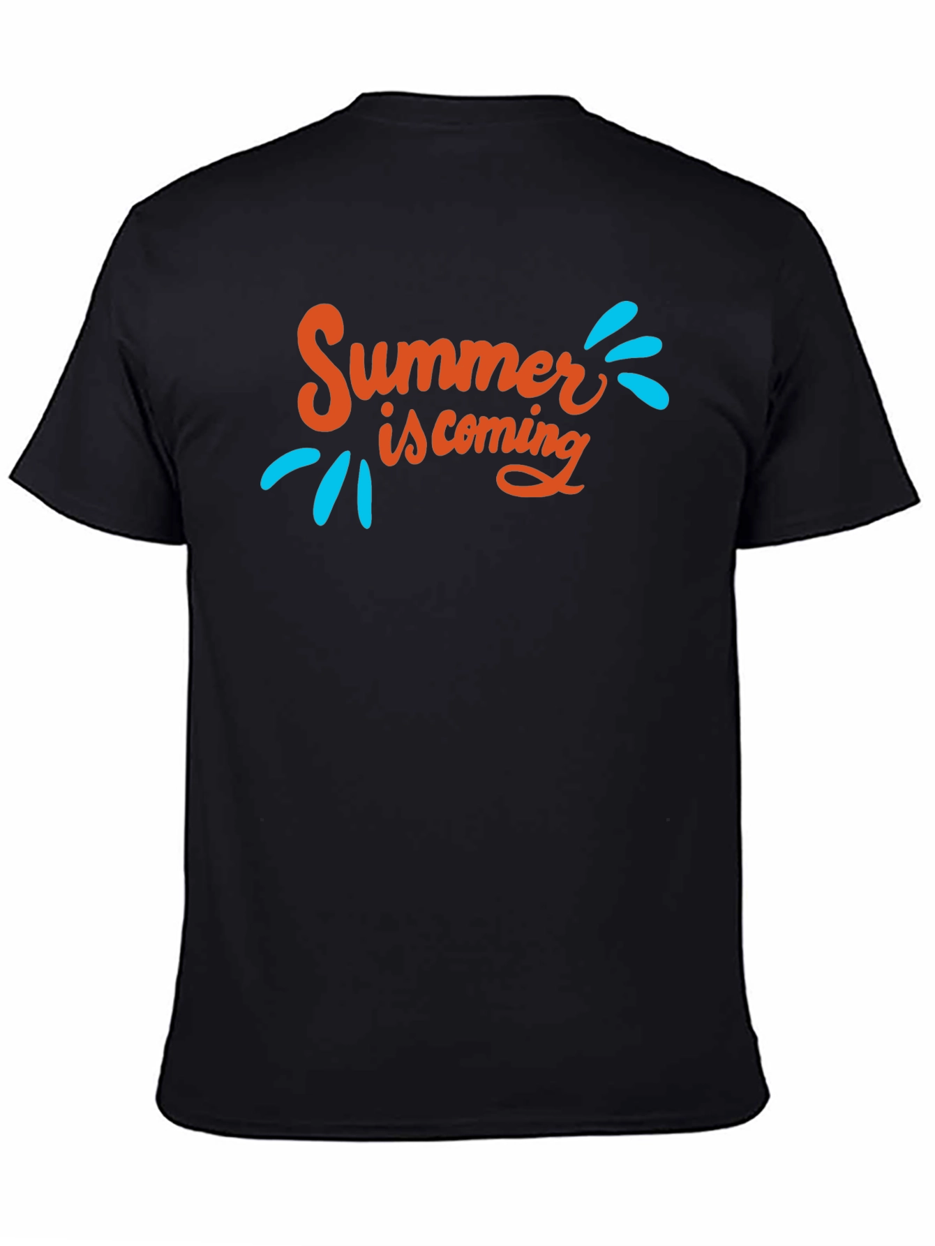 Summer is Coming Graphic Tee - Black T-Shirt