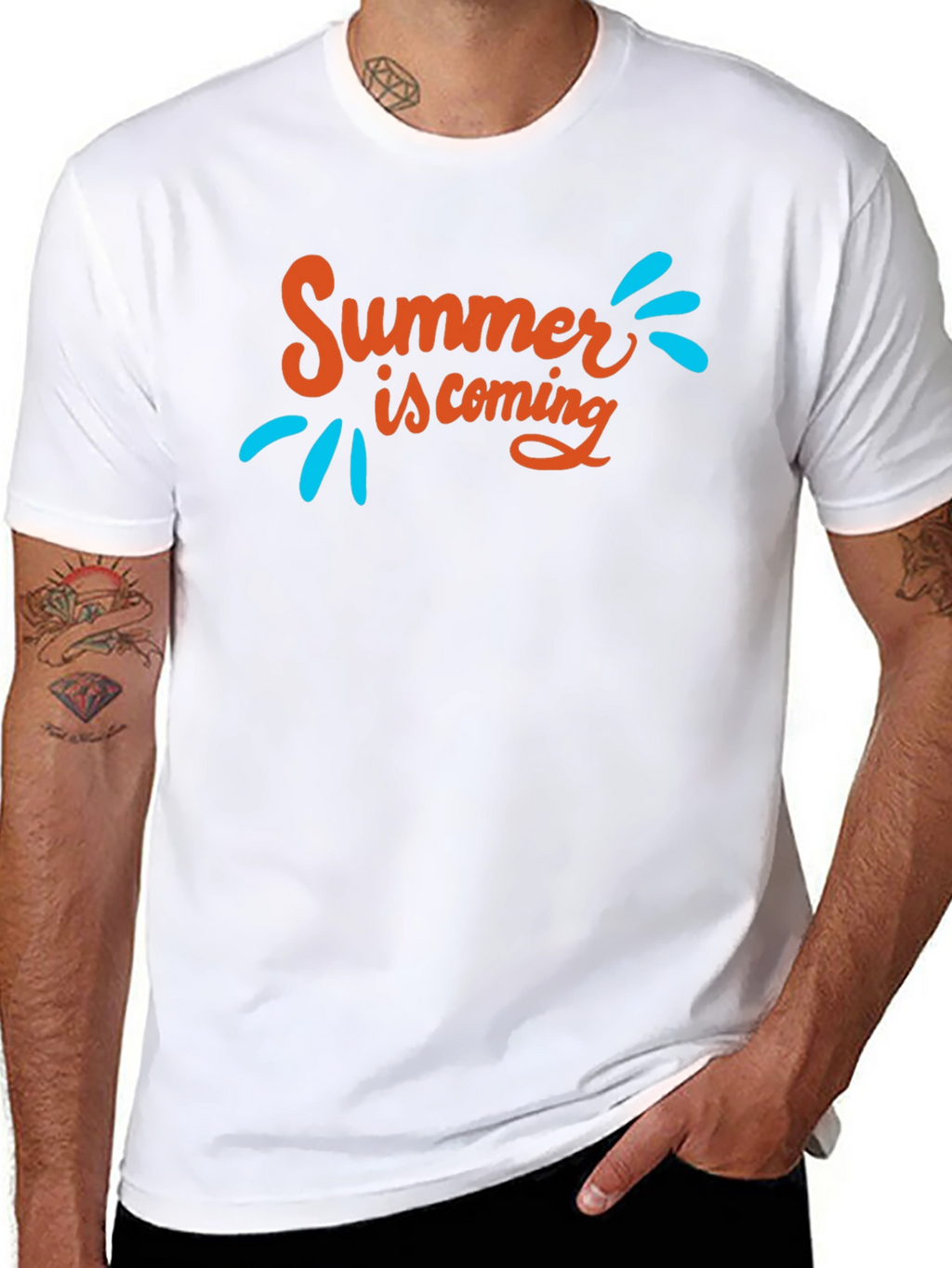 Summer is Coming Graphic Tee - Black T-Shirt