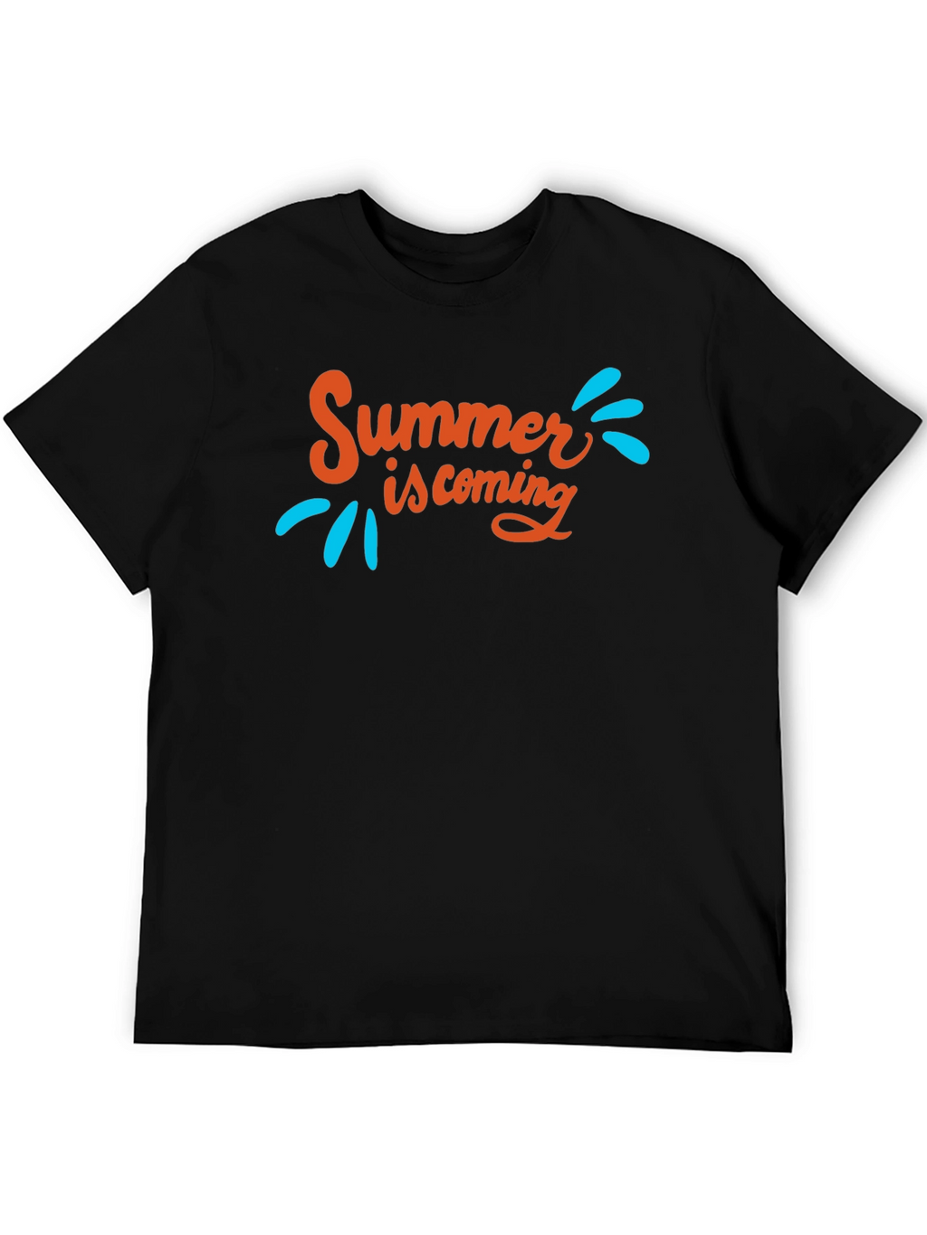 Summer is Coming Graphic Tee - Black T-Shirt