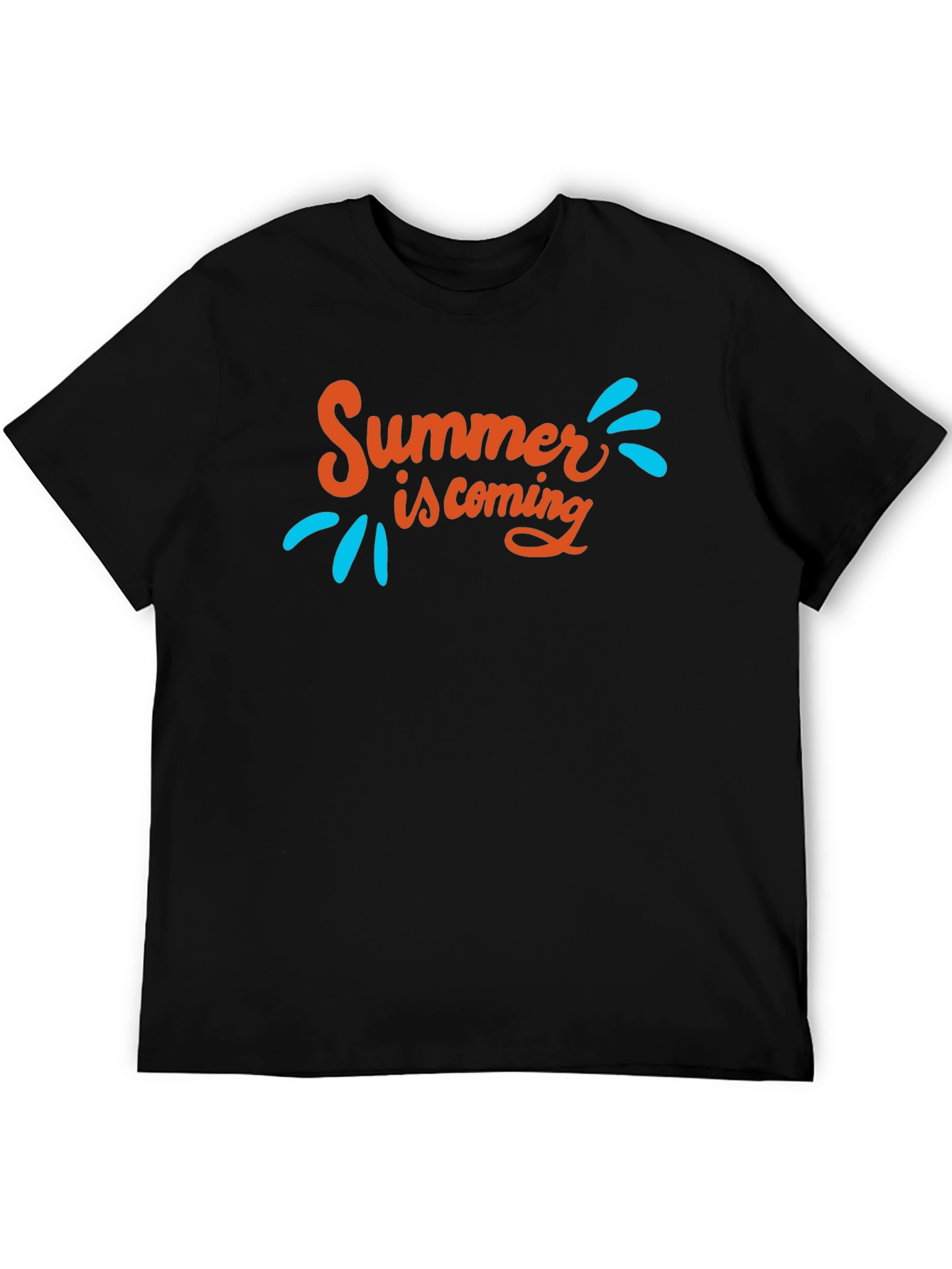 Summer is Coming Graphic Tee - Black T-Shirt