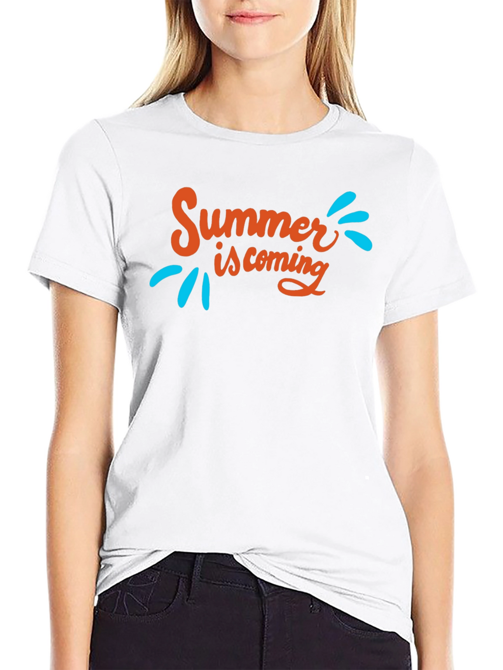 Summer is Coming Graphic Tee - Black T-Shirt
