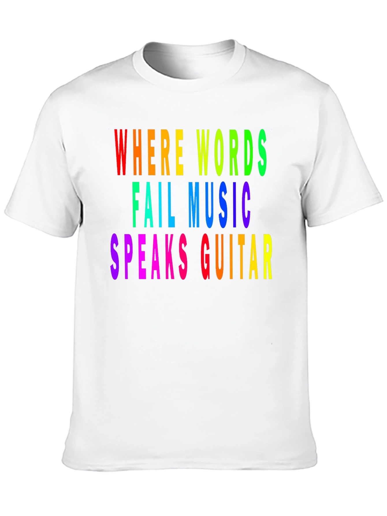 Rainbow Music Guitar T-Shirt