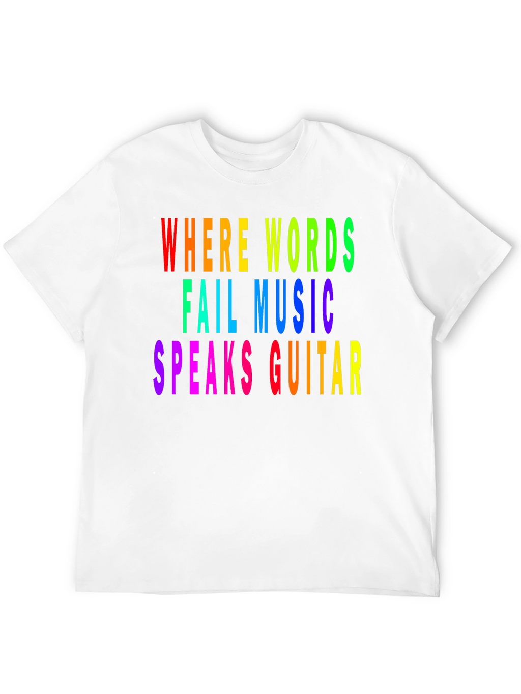 Rainbow Music Guitar T-Shirt