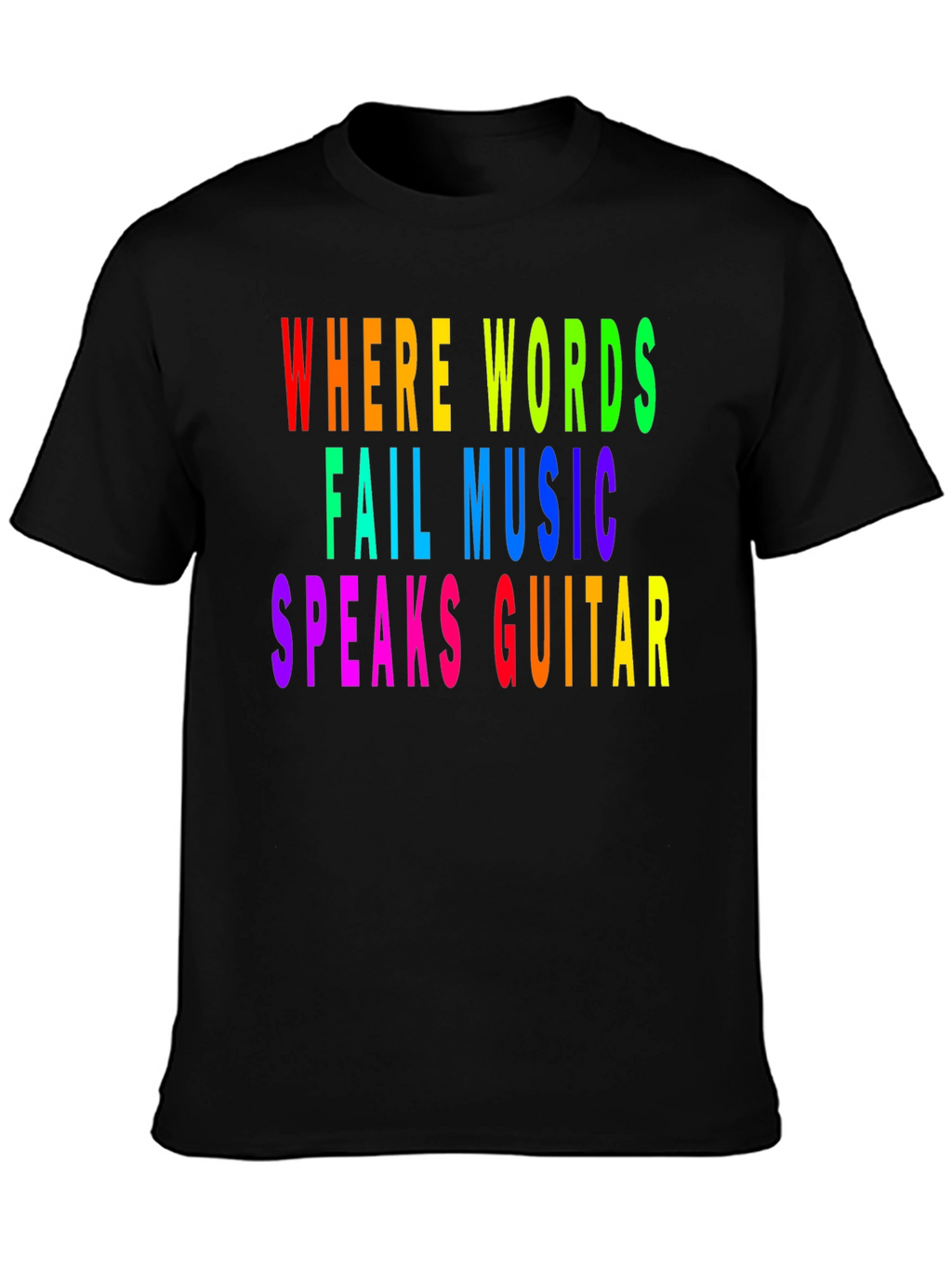 Rainbow Music Guitar T-Shirt