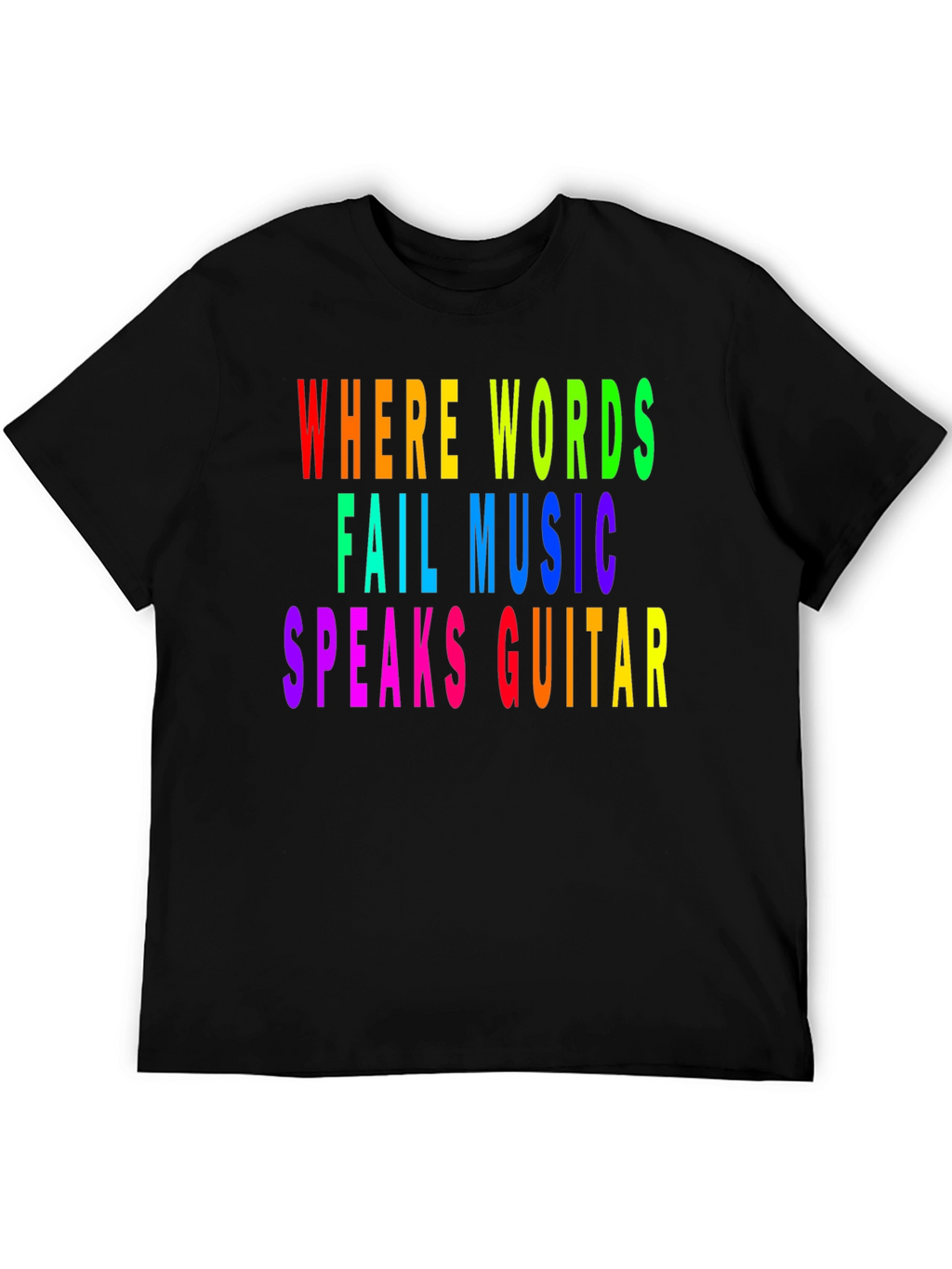 Rainbow Music Guitar T-Shirt