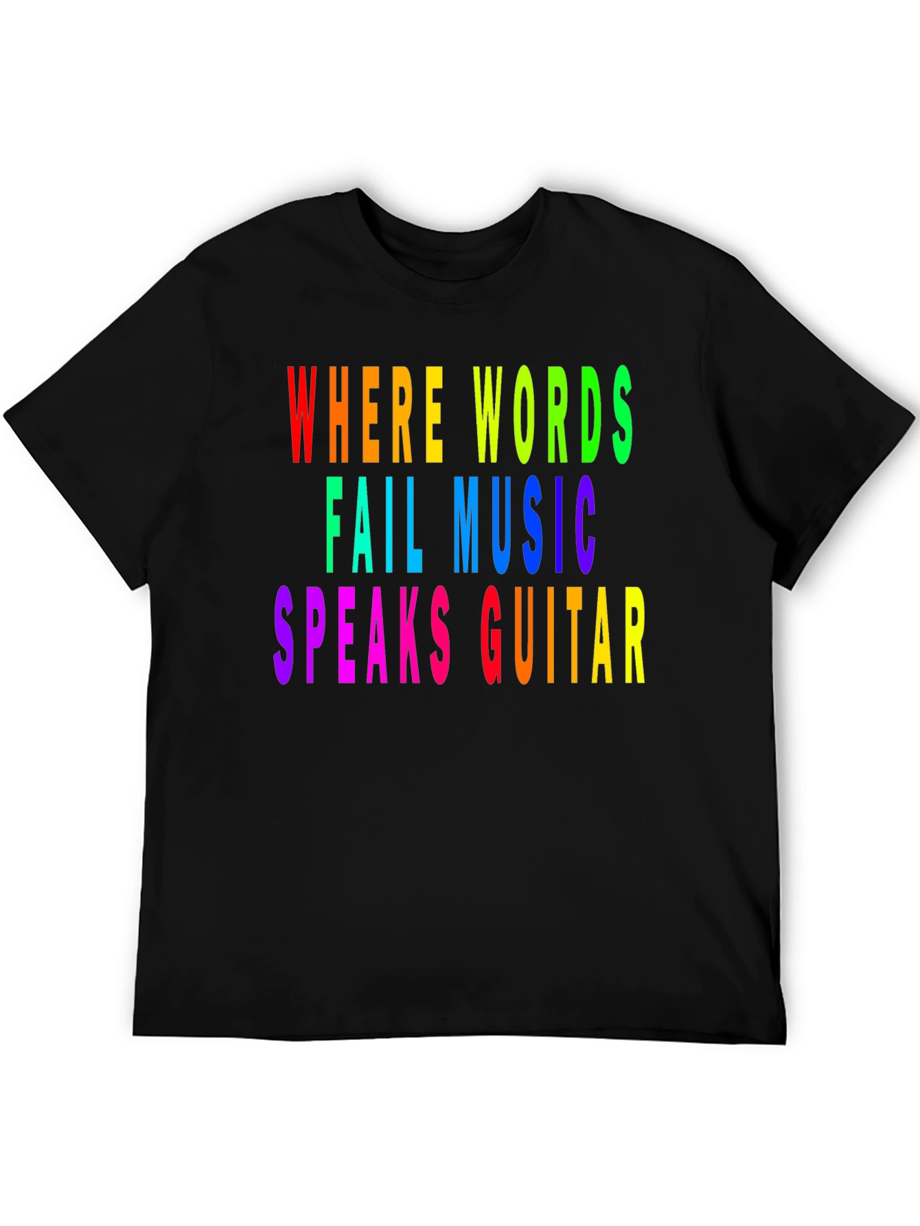 Rainbow Music Guitar T-Shirt