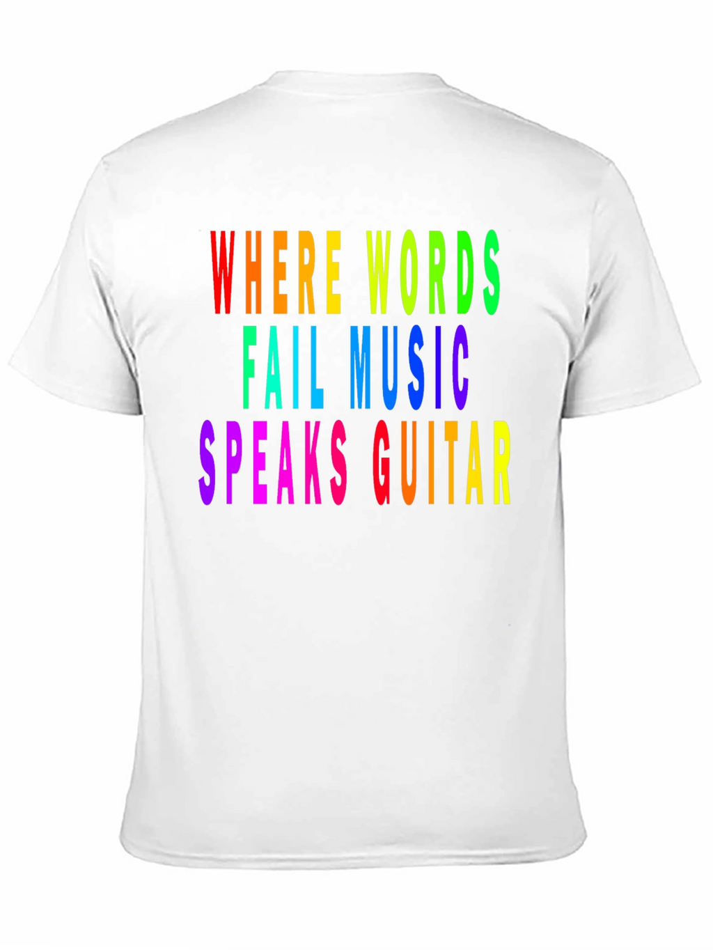 Rainbow Music Guitar T-Shirt