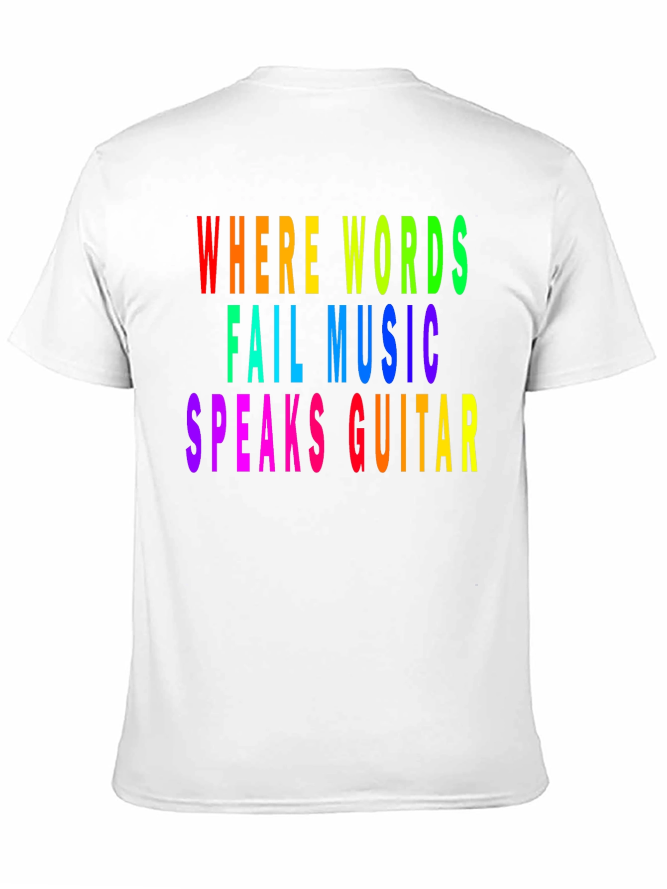 Rainbow Music Guitar T-Shirt
