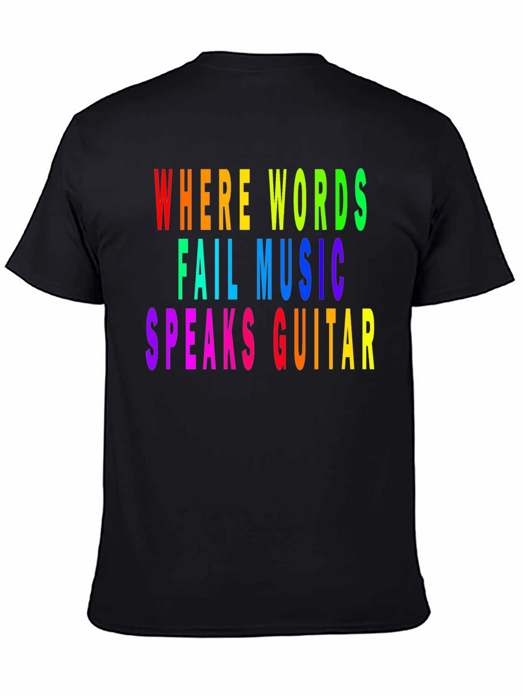 Rainbow Music Guitar T-Shirt