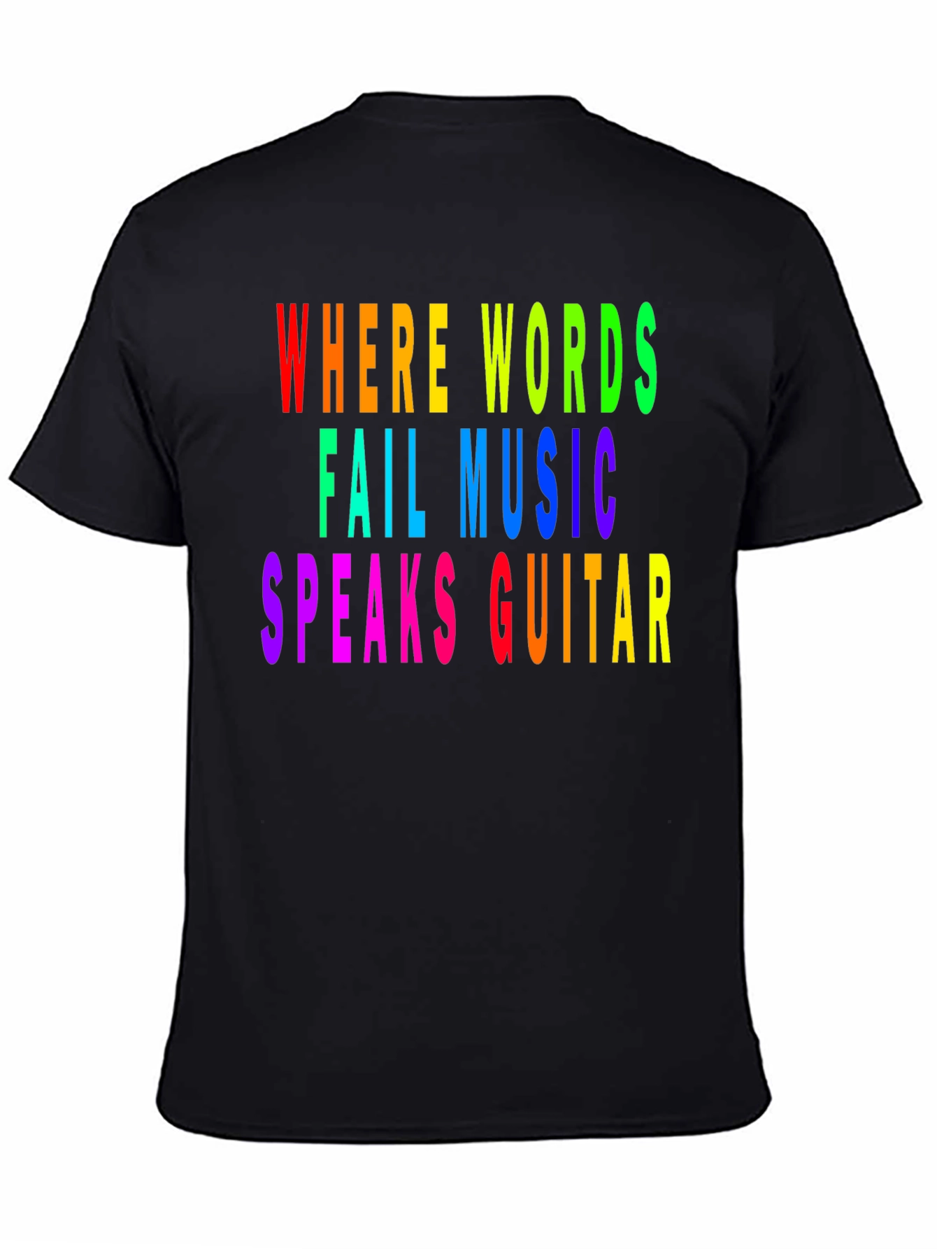 Rainbow Music Guitar T-Shirt