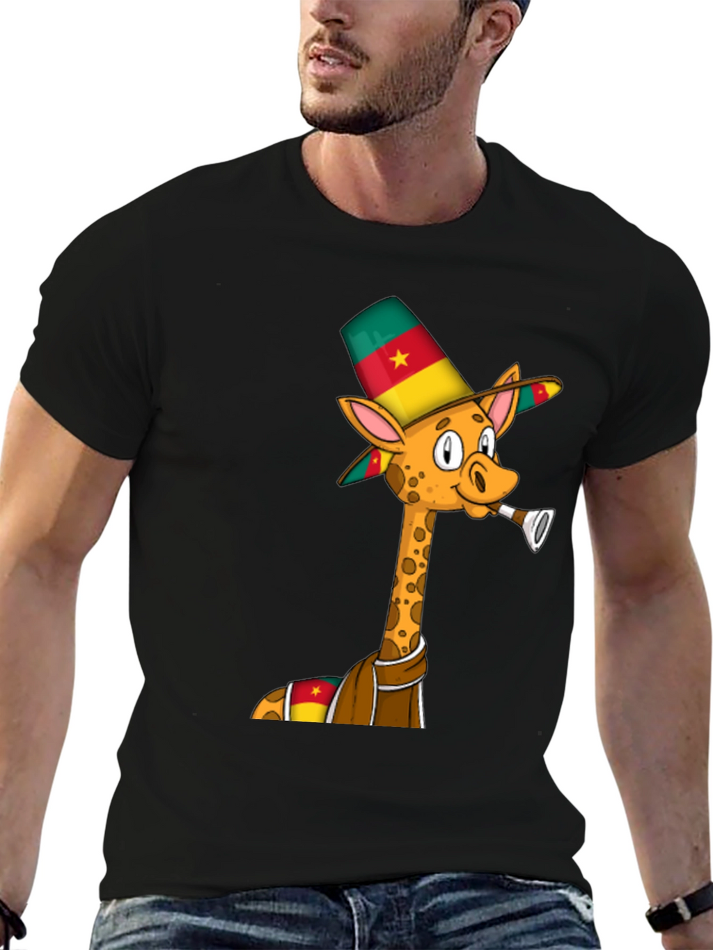 Cameroon Giraffe T-Shirt - Fun & Festive!