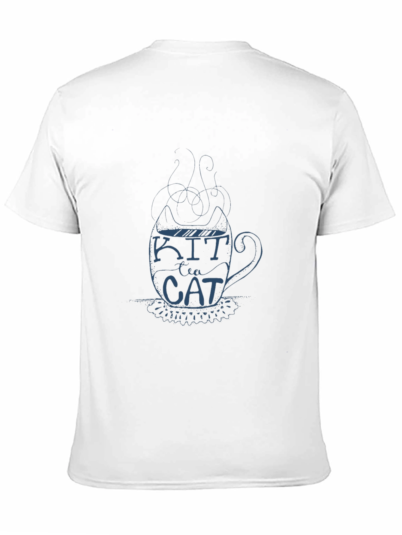 Kit Tea Cat T-Shirt - Black