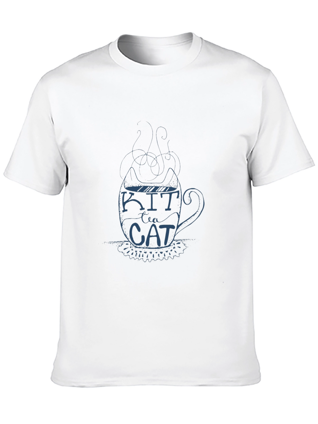 Kit Tea Cat T-Shirt - Black
