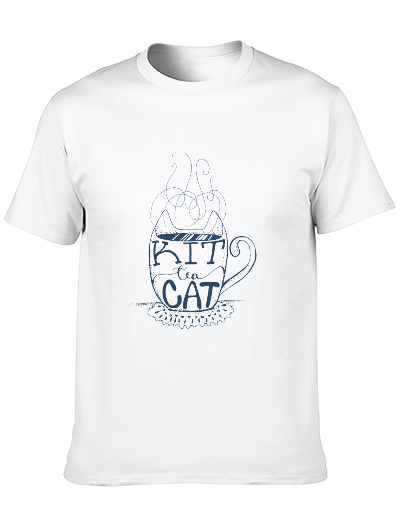 Kit Tea Cat T-Shirt - Black