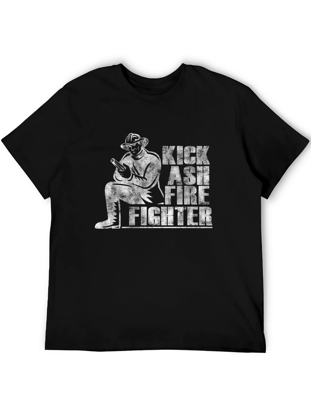 Kick Ash Firefighter Graphic T-Shirt