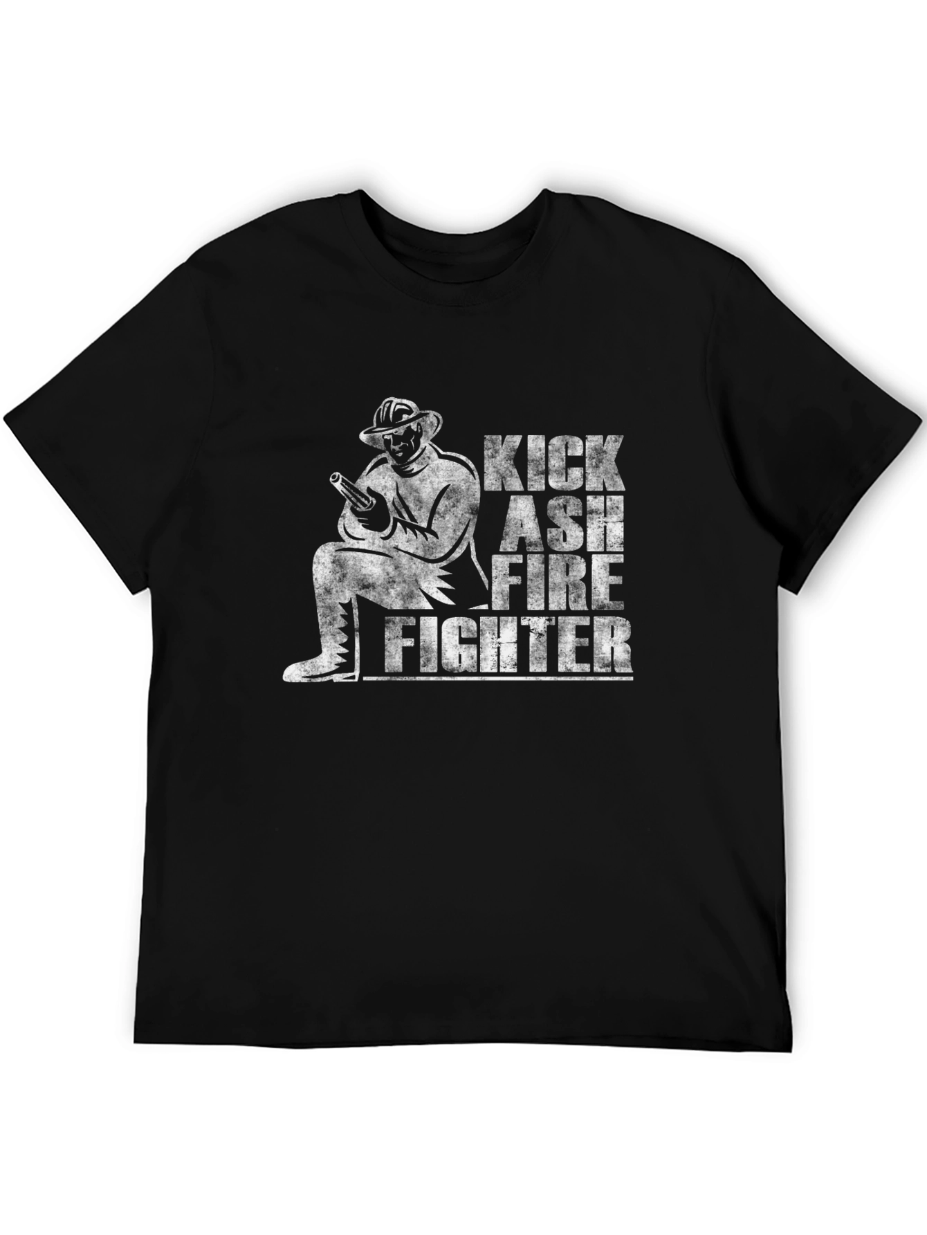 Kick Ash Firefighter Graphic T-Shirt