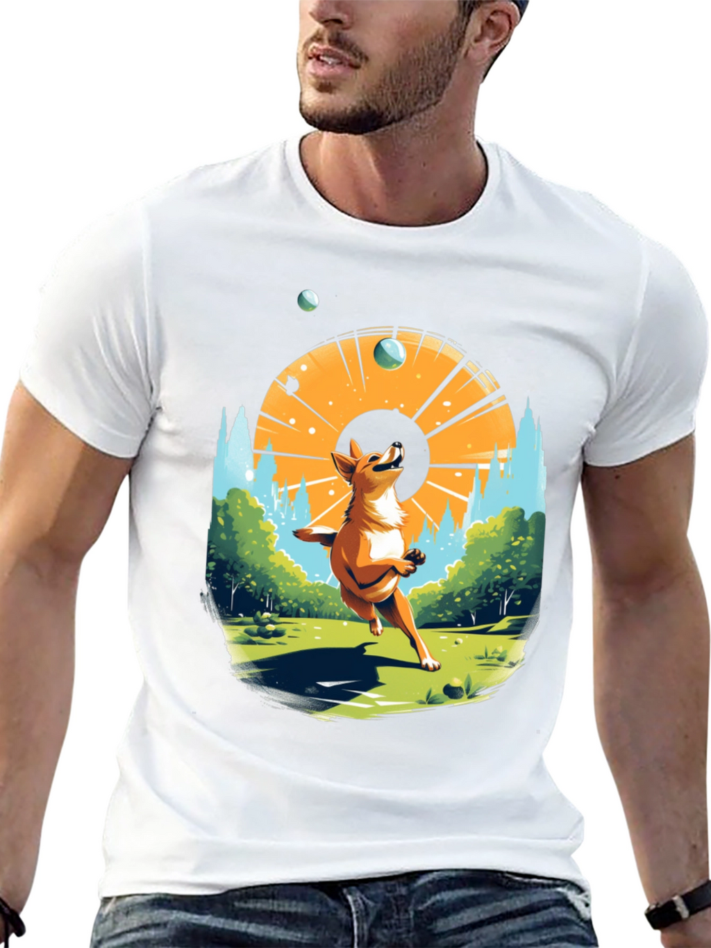 Dog Lover T-Shirt: Catching Spheres
