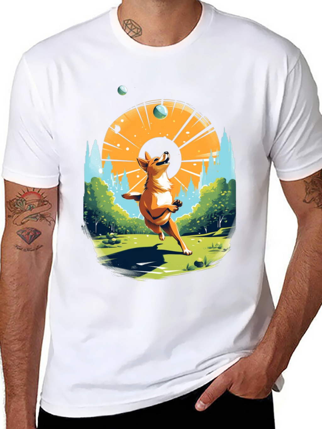 Dog Lover T-Shirt: Catching Spheres