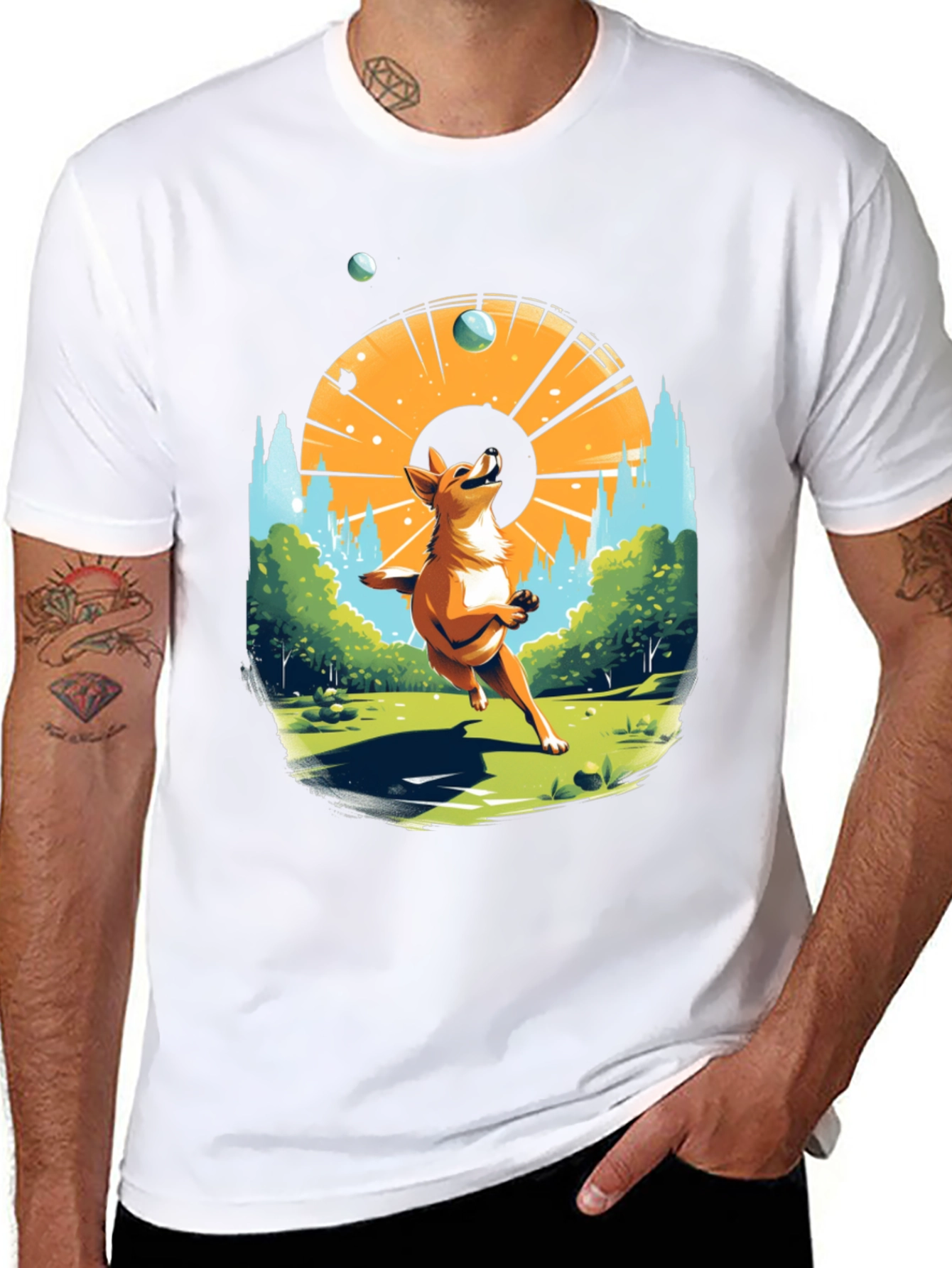 Dog Lover T-Shirt: Catching Spheres
