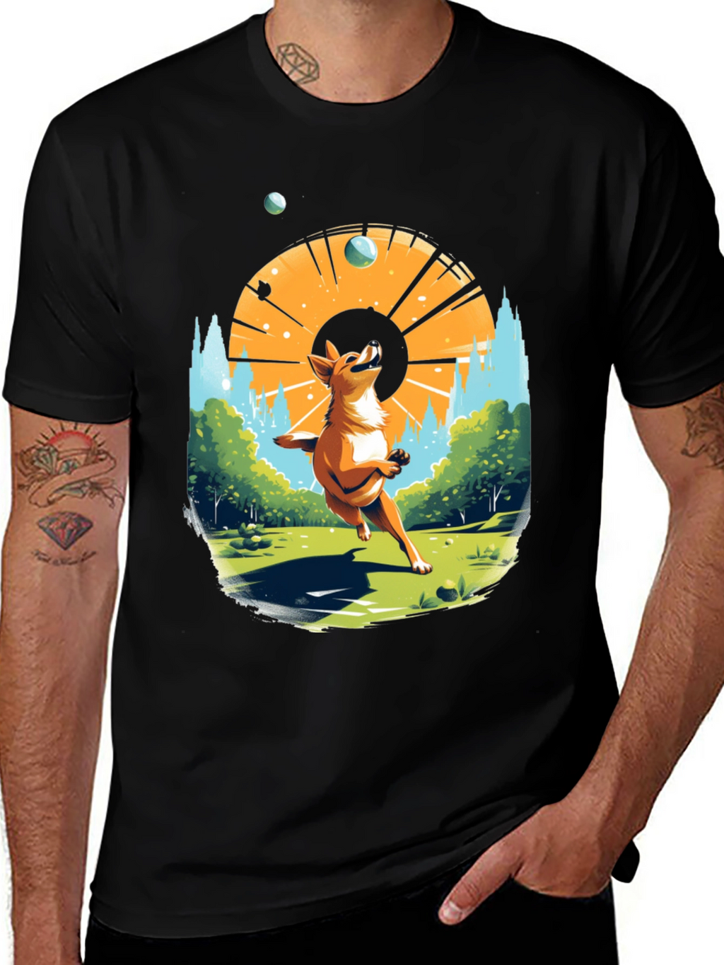 Dog Lover T-Shirt: Catching Spheres