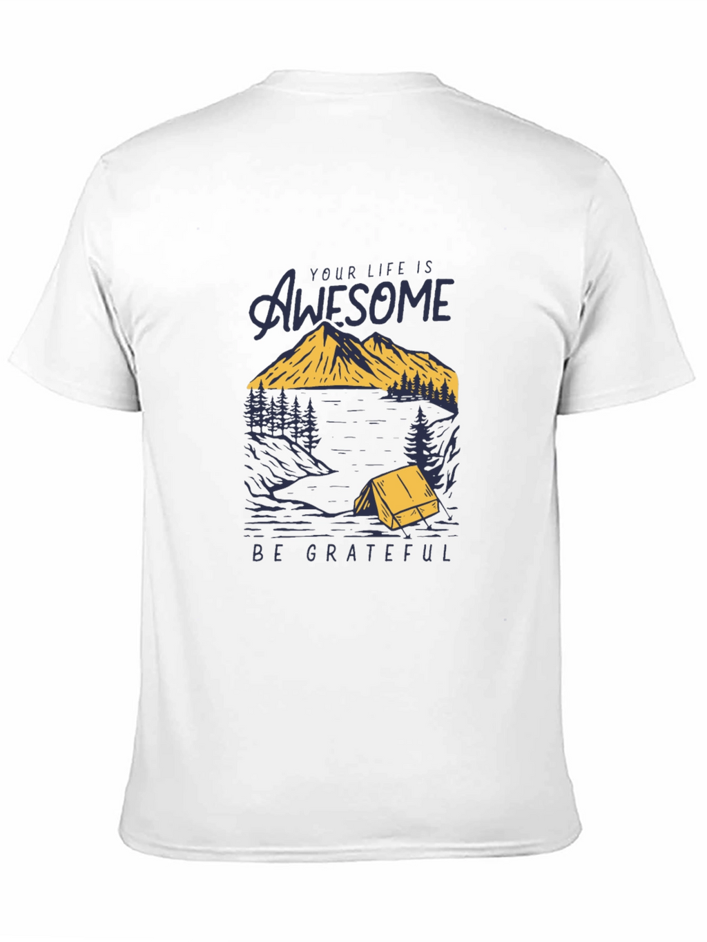 Awesome Life Graphic T-Shirt - Be Grateful Tee