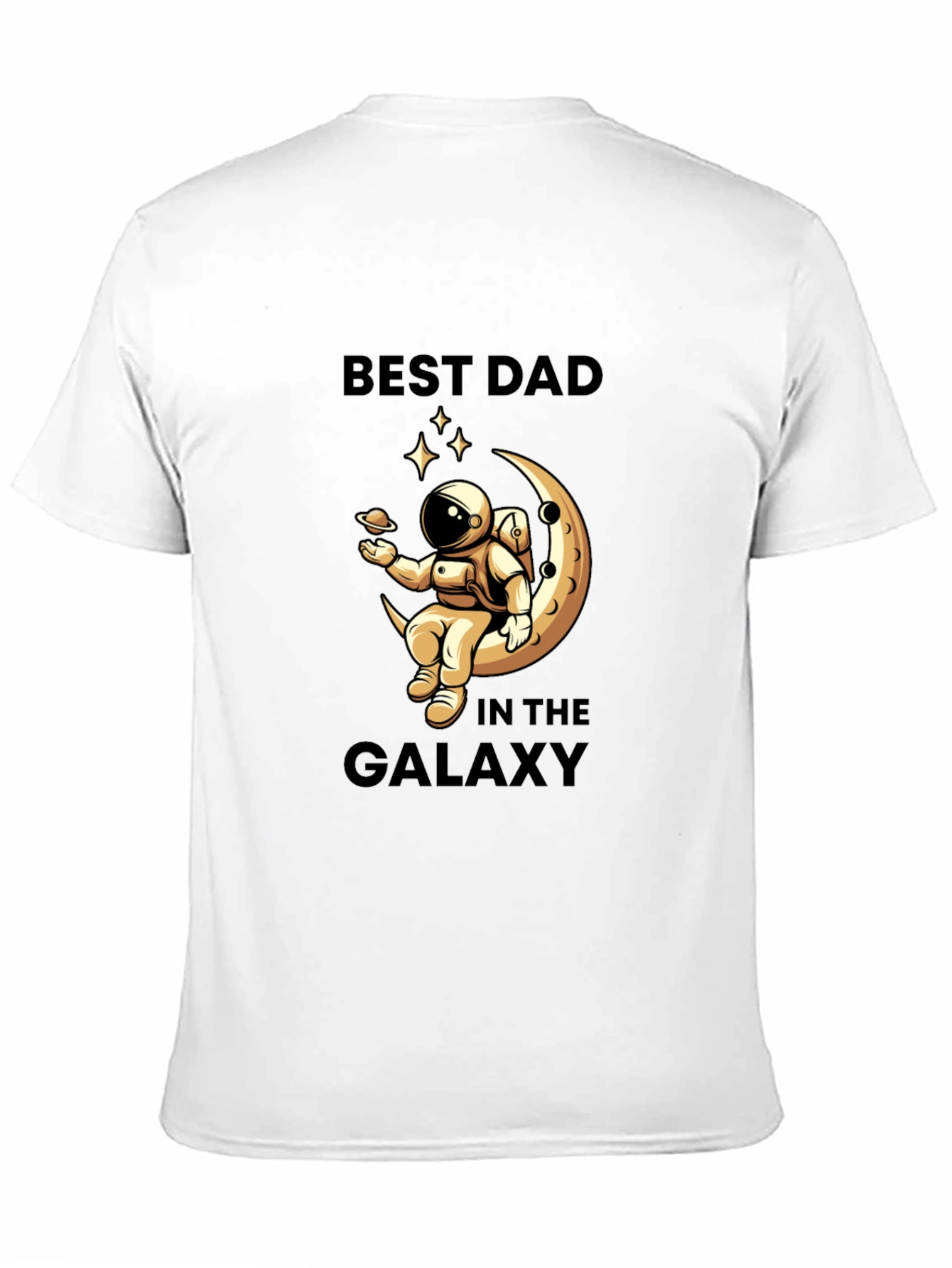 Best Dad in the Galaxy Black T-Shirt