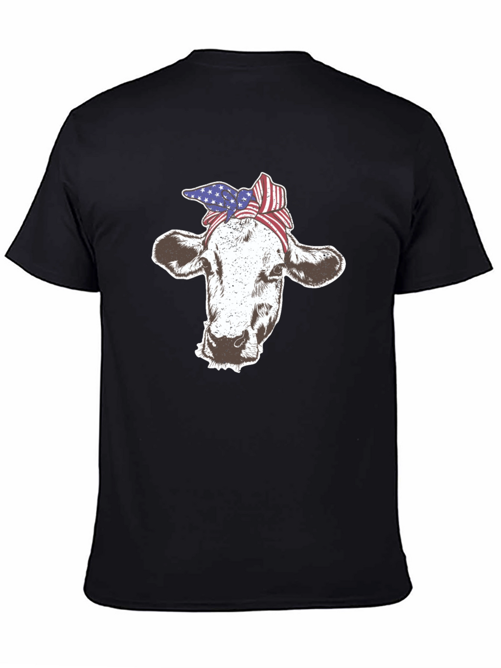 Cow USA Flag Bandana T-Shirt