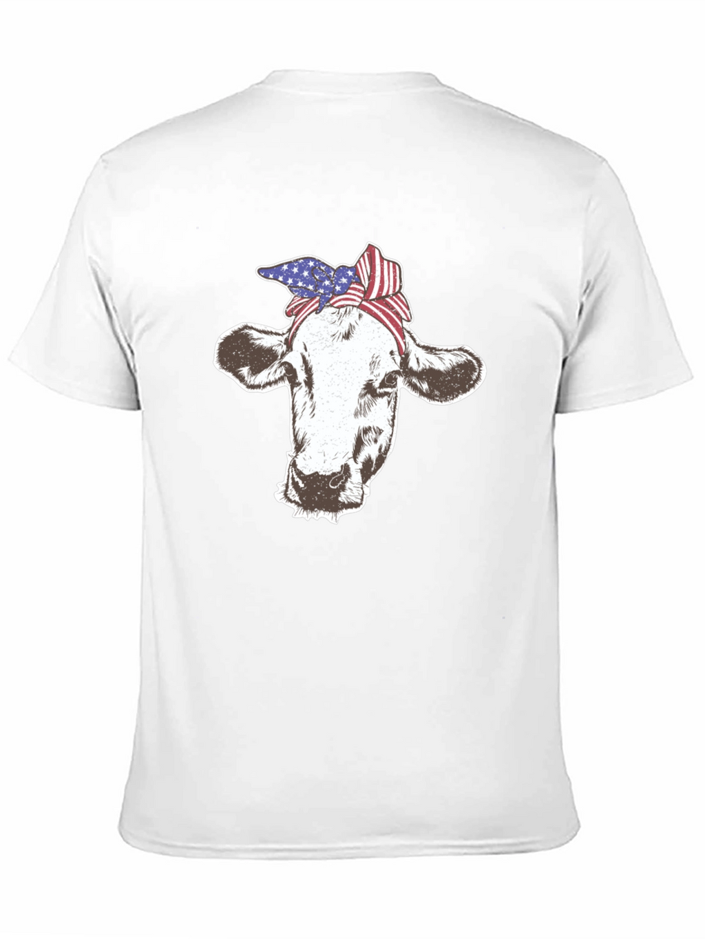 Cow USA Flag Bandana T-Shirt