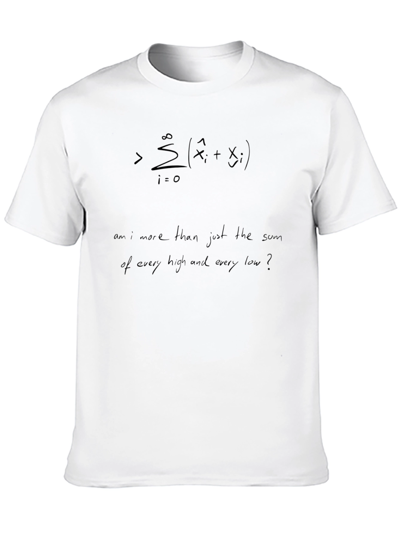 Mathematical Philosophy T-Shirt - Sum of Experiences