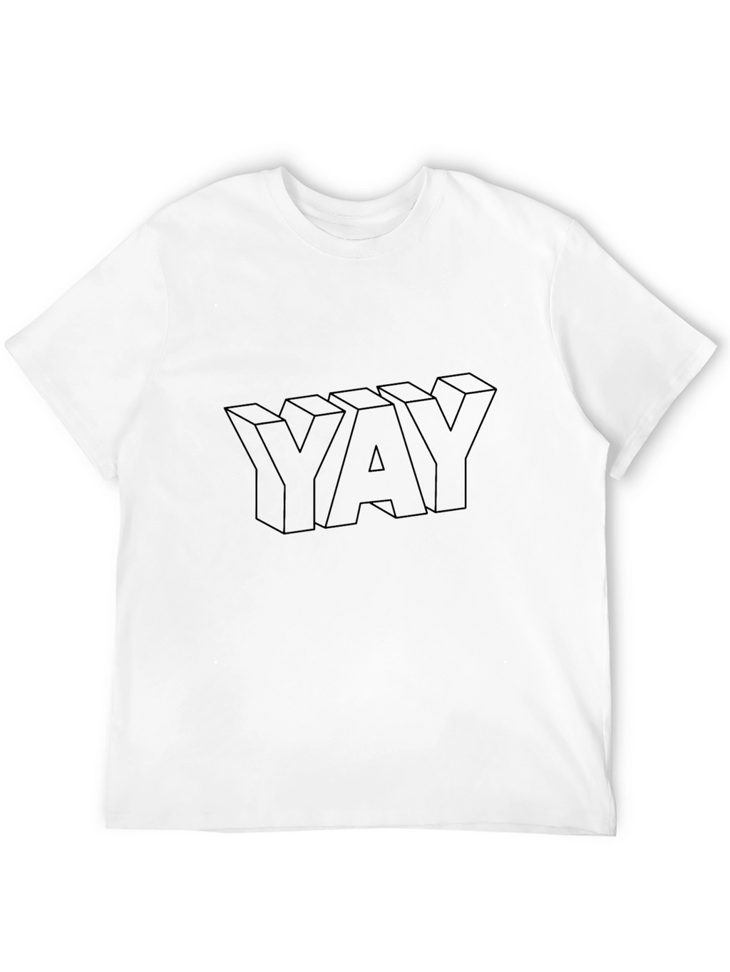 YAY Graphic T-Shirt - Mens Black Casual Tee