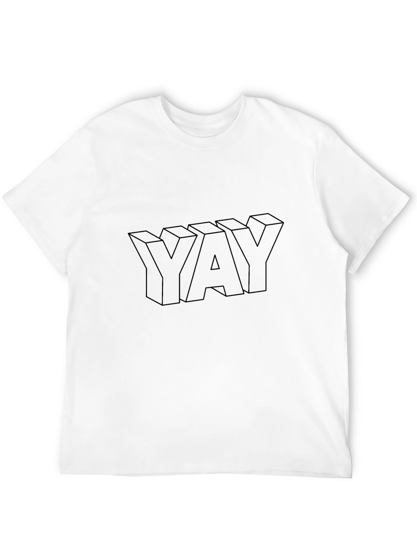 YAY Graphic T-Shirt - Mens Black Casual Tee