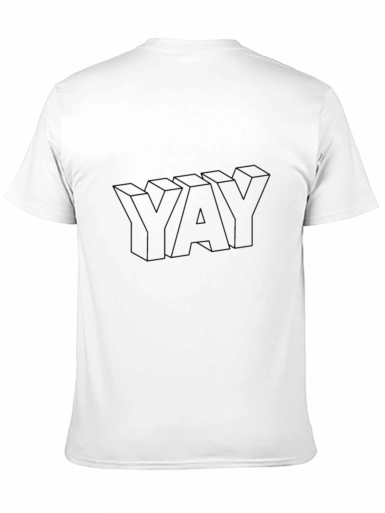 YAY Graphic T-Shirt - Mens Black Casual Tee