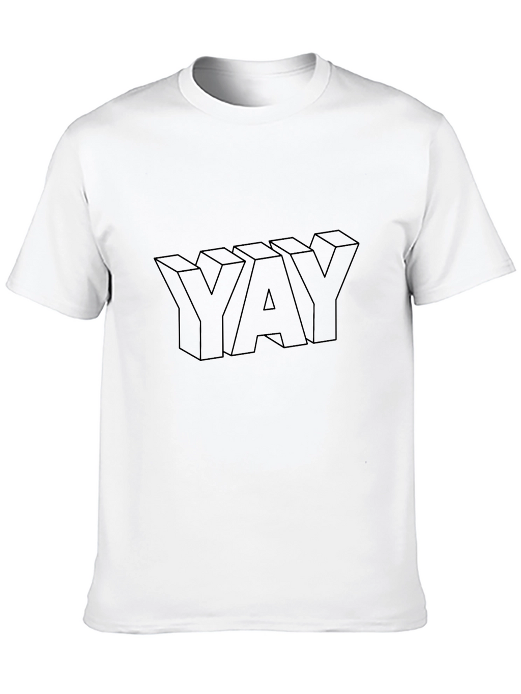 YAY Graphic T-Shirt - Mens Black Casual Tee