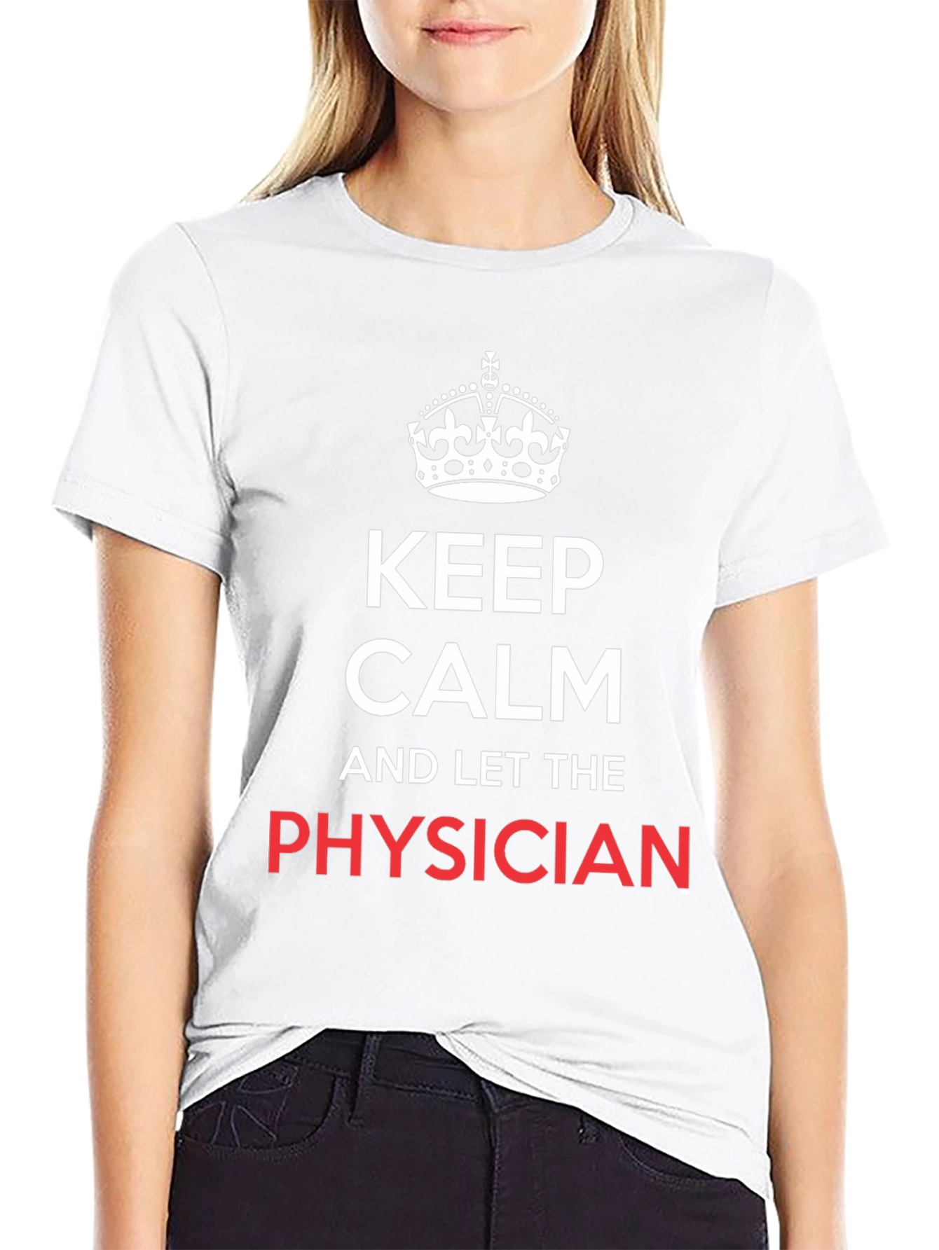 Keep Calm Physician T-Shirt - Black Graphic Tee